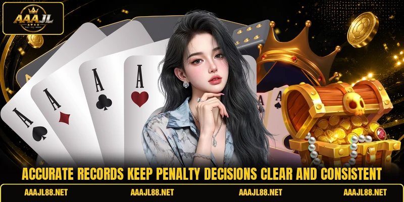 Accurate records keep penalty decisions clear and consistent