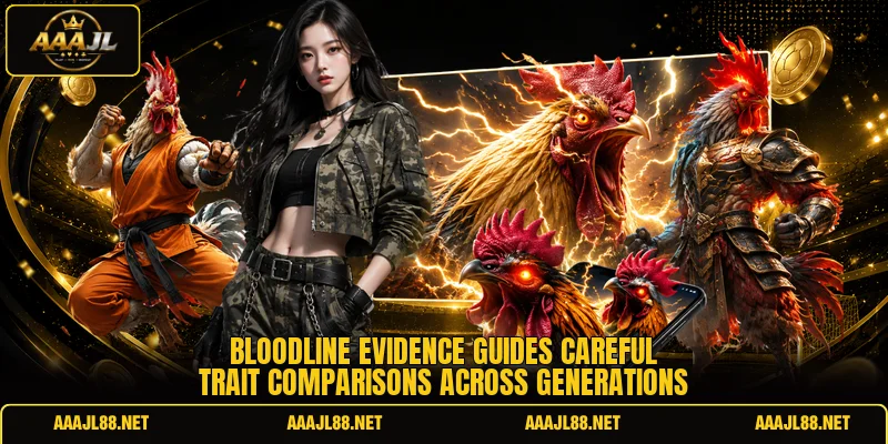 Bloodline evidence guides careful trait comparisons across generations Bloodline evidence guides careful trait comparisons across generations