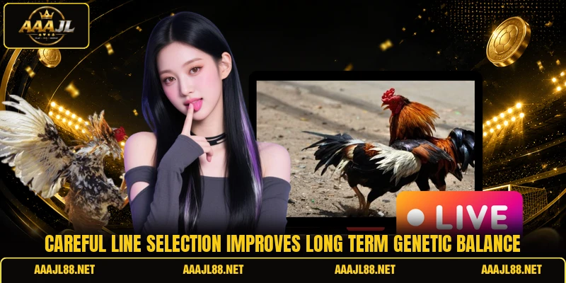 Careful line selection improves long term genetic balance