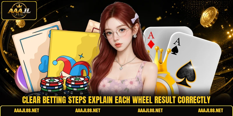 Clear betting steps explain each wheel result correctly