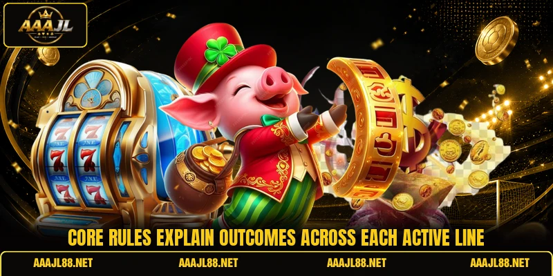 Core rules explain outcomes across each active line