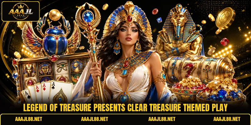 Legend of Treasure presents clear treasure themed play
