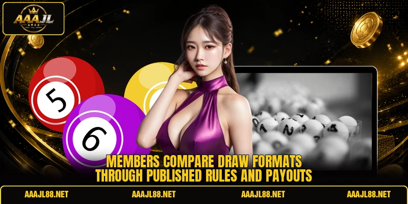 Members compare draw formats through published rules and payouts