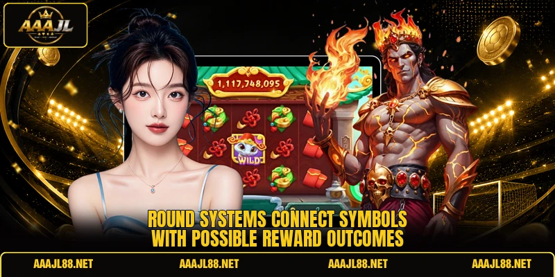 Round systems connect symbols with possible reward outcomes